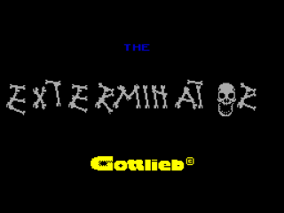 Exterminator title screen for ZX Spectrum